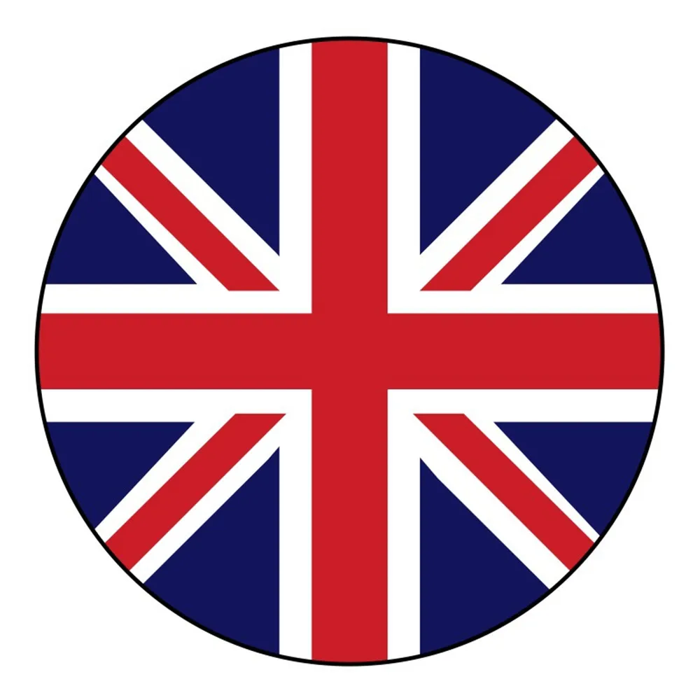 Круглый ковер с принтом британского флага для гостиной спальни нескользящий