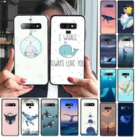 yndfcnb cute whale phone case for samsung galaxy a30 a20 s20 a50s a30s a71 a10 a10s a7 a8 a6 plus cases