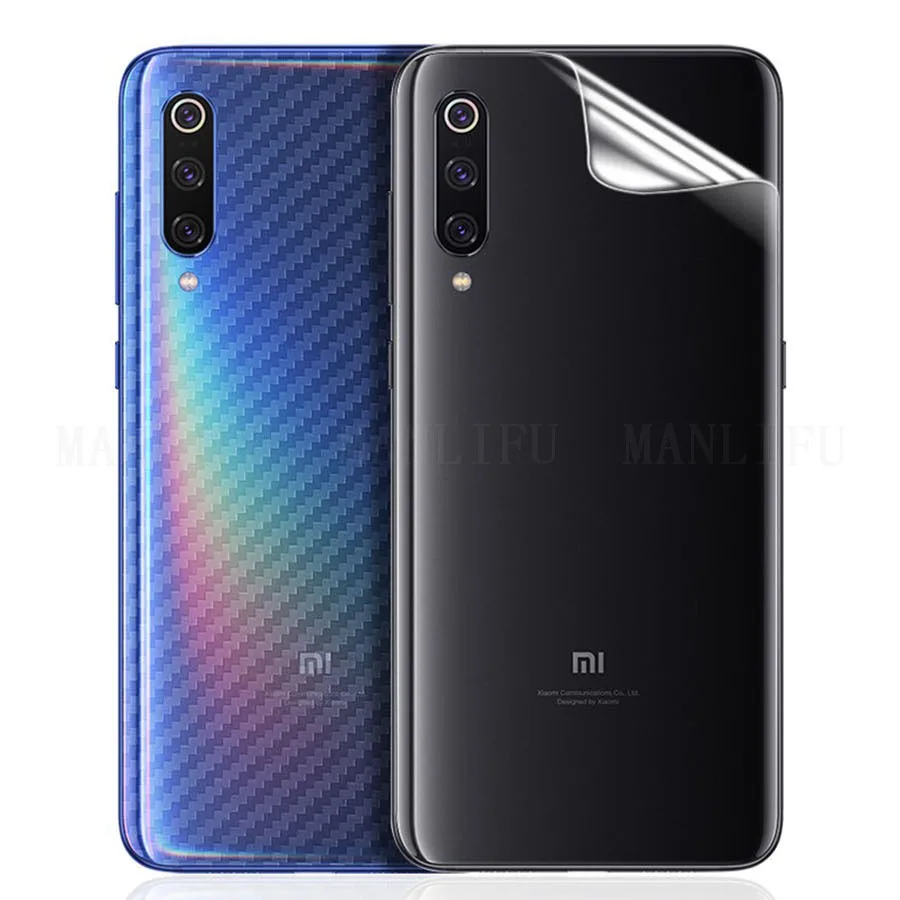 5 шт для Xiaomi Poco X3 M3 Примечание 10 Lite 3D углеродного волокна задняя защитная пленка