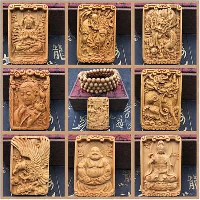 

Exquisite cliff cypress Guanyin between Guanyin and Maitreya Buddha Pendant