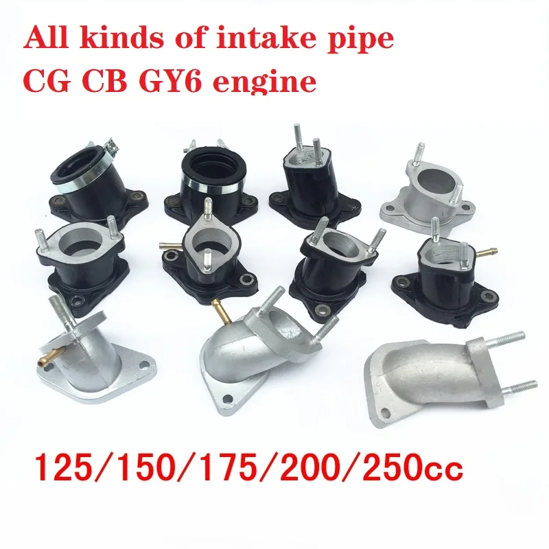 motorcycle cg cb gy6 engine 30mm intake pipe manifold ATV quad dirt pit bike cqr 125cc 150cc 200cc 250cc zongshen loncin lifan | Автомобили