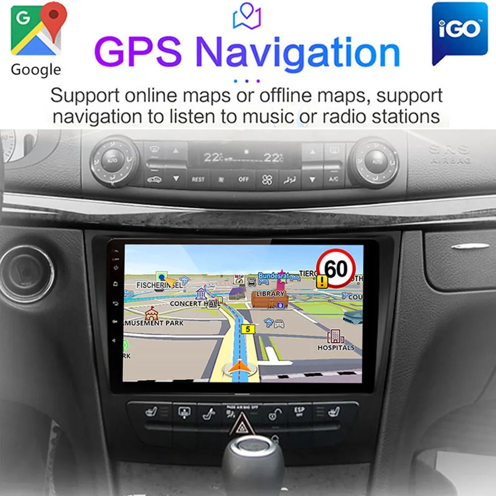 $669.75 Android 10 Car Radio for Mercedes Benz E-class W211 E200 E220 E300 E350 E240 CLS 2002 - 2010 Multimedia Player 2 Din DVD