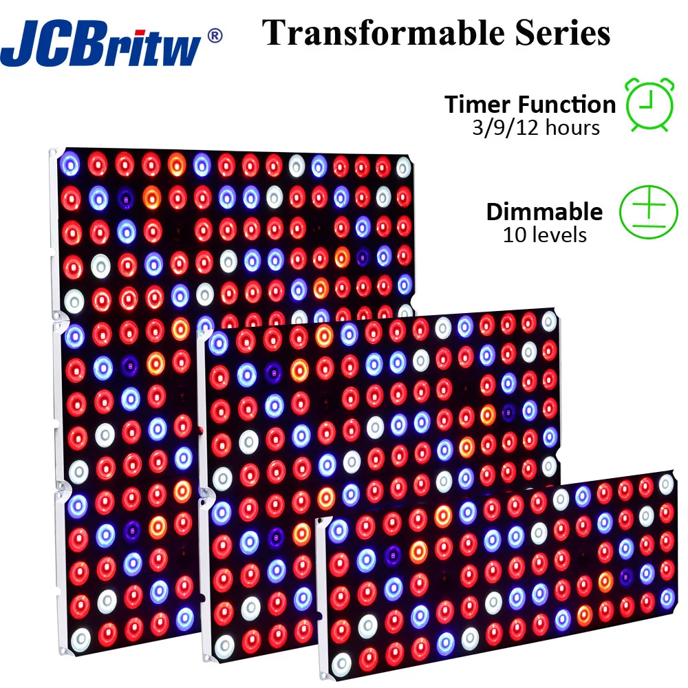 Светодиодная лампа JCBritw для выращивания растений приглушаемый светильник
