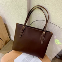 womens tote bag large capacity shoulder bags high quality pu leather handbags and purse female retro tote bags sac a main femme