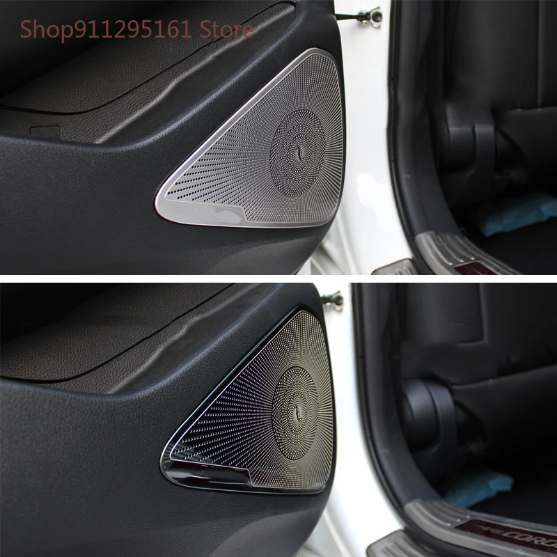Car Door Gate Loudspeaker Sound Speaker Cover Trim Frame Sticker Interior Accessories For Toyota Corolla ALTIS 2019 2020 | Автомобили и