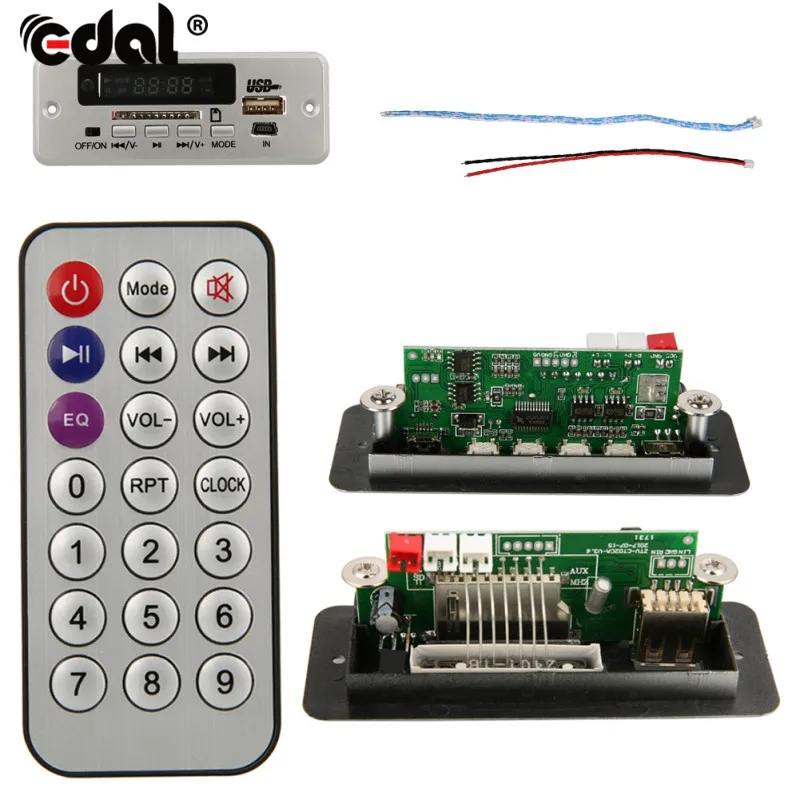 Беспроводной MP3 плеер декодер плата аудио модуль USB TF радио для автомобиля