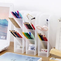 transparent pencil case storage box school pencil case organizer for pens holders stationery stand office cosmetics desk storage