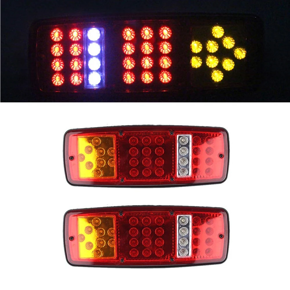 Светодиодный задний фонарь для грузовика прицепа 24 В 2 шт.|Система освещения