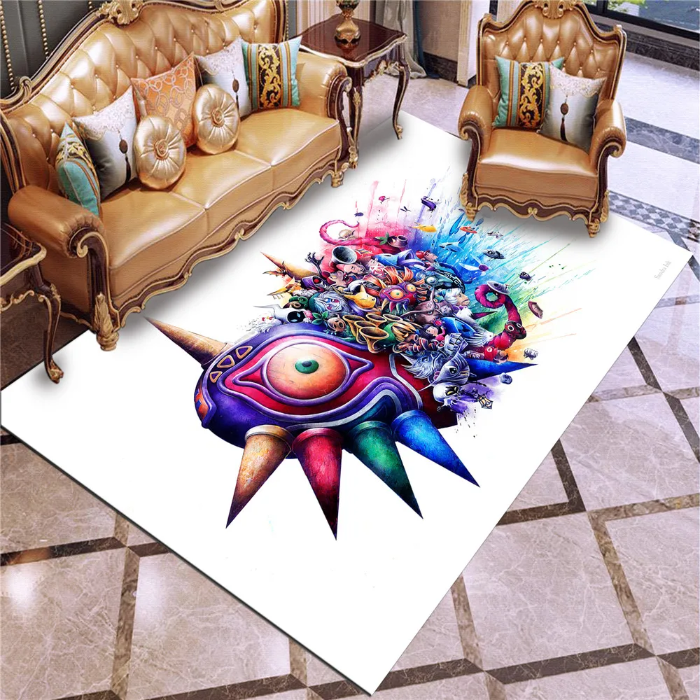 

The Legend of Zelda Rug Fashion 3D Printing Pattern Floor Mat Welcome Doormat Outdoor Rug Carpet Kids Living Room Bedroom Rugs