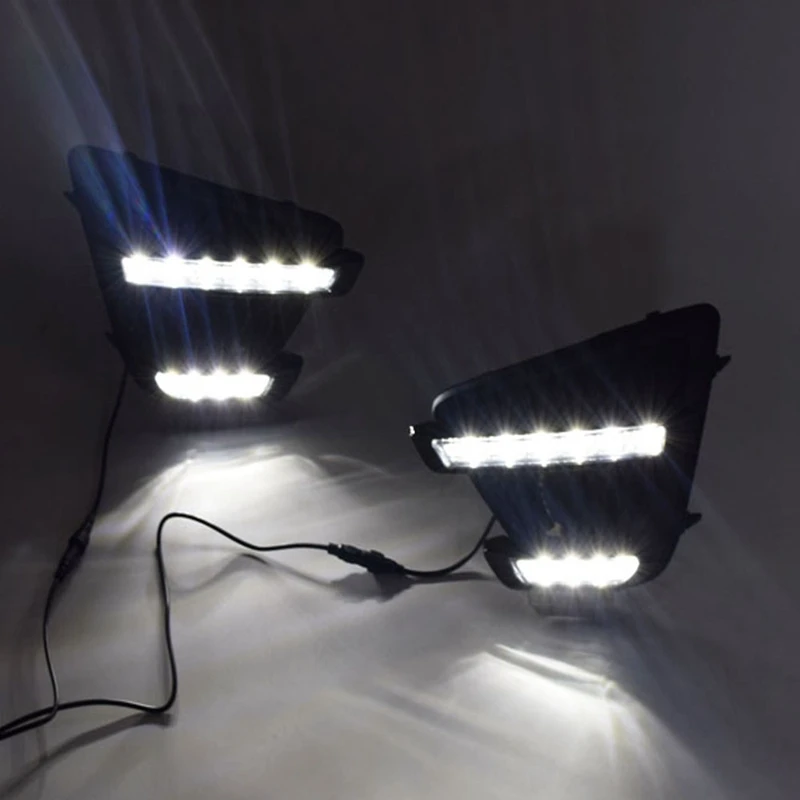 Автомобильный DRL дневный ходовой светильник противотуманная фара релейный