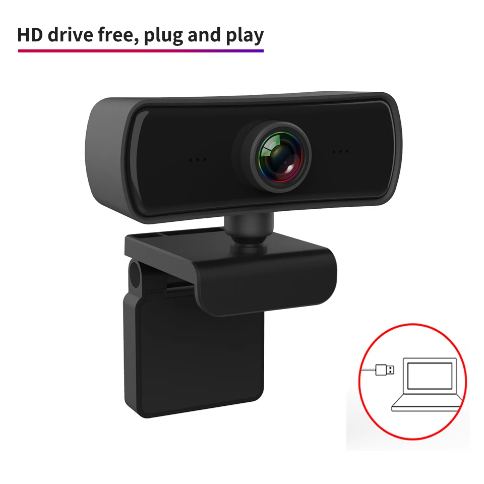 

2K 2040*1080P Webcam HD Computer PC WebCamera with Microphone Rotatable Cameras for Live Broadcast Video Calling Conference Work