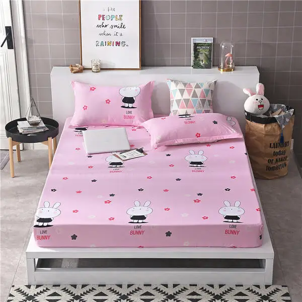 Оптовая продажа 1 шт. натяжная простыня из полиэстера для матраса с эластичной