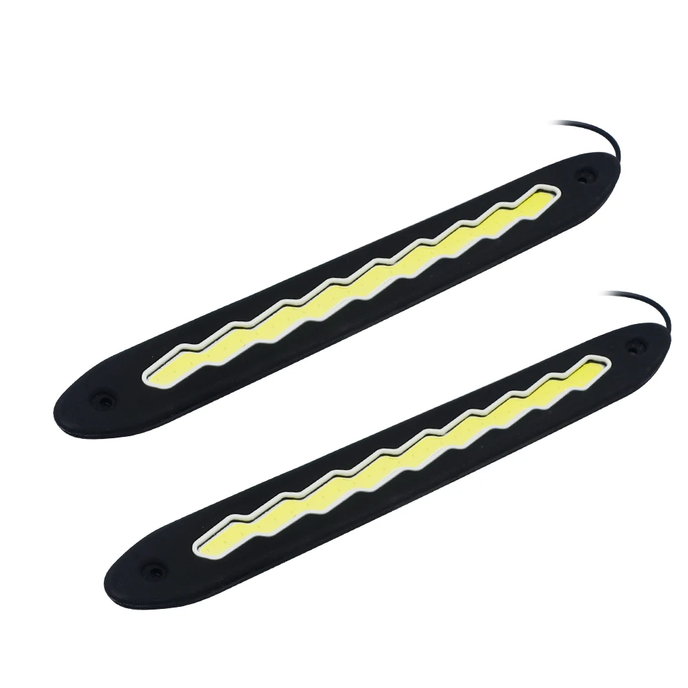 2PCS sequential Car LED Amber/White Switchback Flowing Strip Arrow Flasher Turn Signal Light 9led DRL light daytime running ligh |