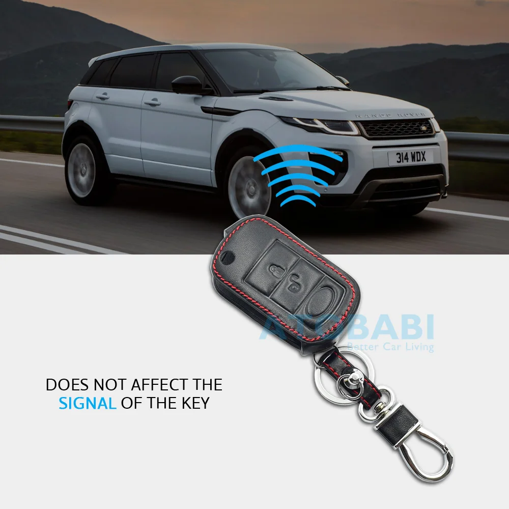 Кожаный чехол для автомобильного ключа Land Rover Range Sport LR3 Discovery 3 кнопки складной