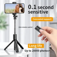 s034 in 1 portable be folded bluetooth selfie stick monopod tripod for phone suitable huawei xiaomi smartphone gopro camera