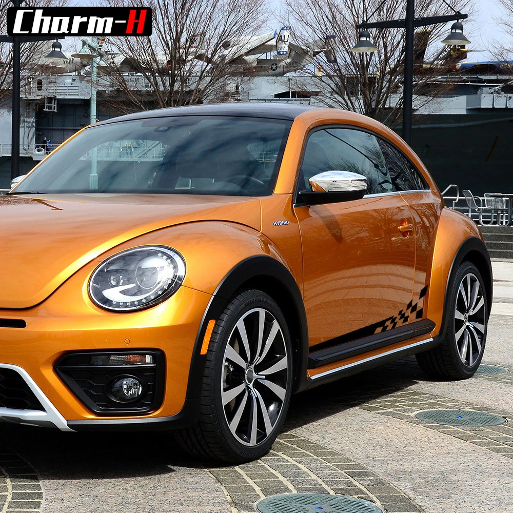 2 шт. виниловые наклейки на дверь и боковые полосы|Наклейки автомобиль| |