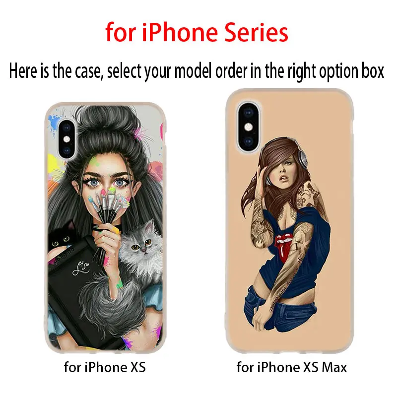 Мягкий чехол для iPhone 12 11 Pro X XS Max XR 8 7 6 Plus 5s SE 2020 S 1 Mini Cover Sexy Girl | Мобильные телефоны и