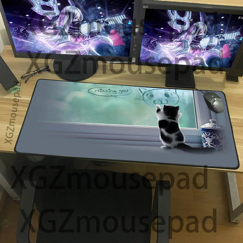 Коврик для мыши XGZ с животным рисунком Маленький милый Настольный коврик дома ПК