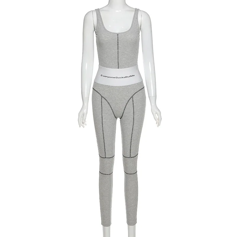 

WOMENGAGA 2020 Summer New Women's Waist Slim Sleeveless Hip Lifting Sports Jumpsuit Sexy Girl Female Tops QYDZ