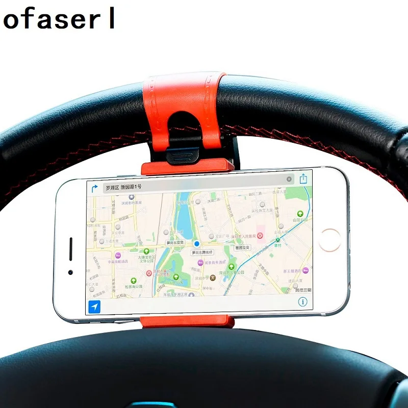 Universal Car Phone Holder Steering Wheel Bike Clip Mount Mobile Stand Socket For Samsung iPhone Redmi Xiaomi Note 3 4 5 6 | Мобильные