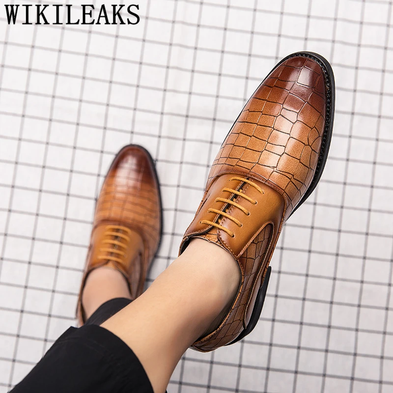 Туфли оксфорды мужские кожаные итальянские деловые дизайнерская модная