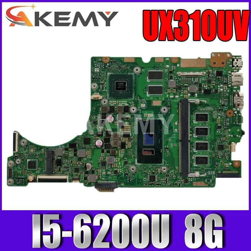 UX310UV материнская плата для ноутбука ASUS ZenBook UX310UQ UX310UQK UX310U оригинальная 8GB-RAM I5-6200U