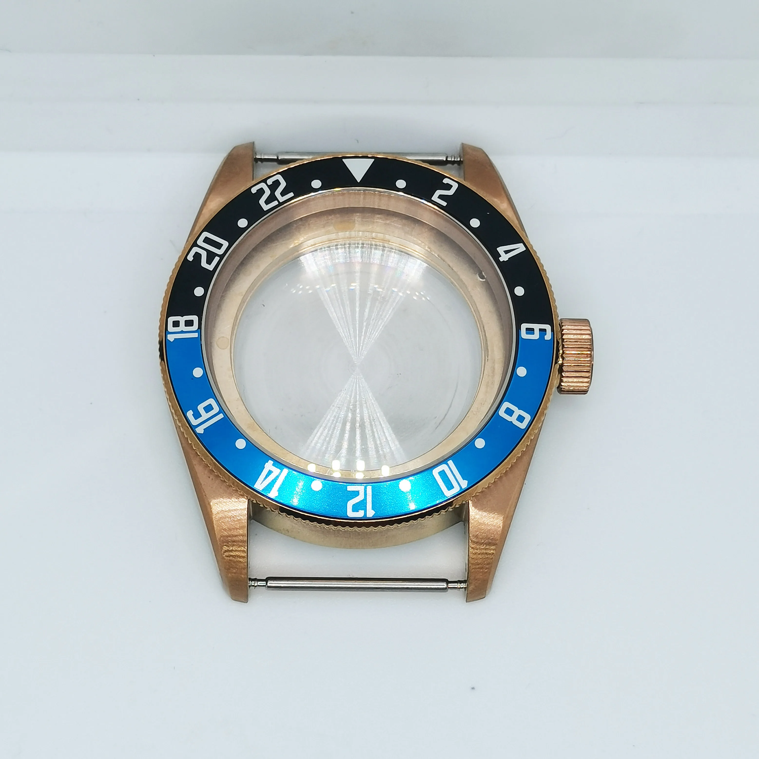 

41mm Sapphire Glass Aluminum Bezel Watch Parts Case Suitable Fit DG5833 Miyota 8215 Eta2836 Mingzhu 2813 Automatic Movement