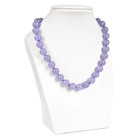 fashion purple violet chalcedony 81012mm jades round beads elegant necklace anniversary gift new arrival jewelry 18inch b1512