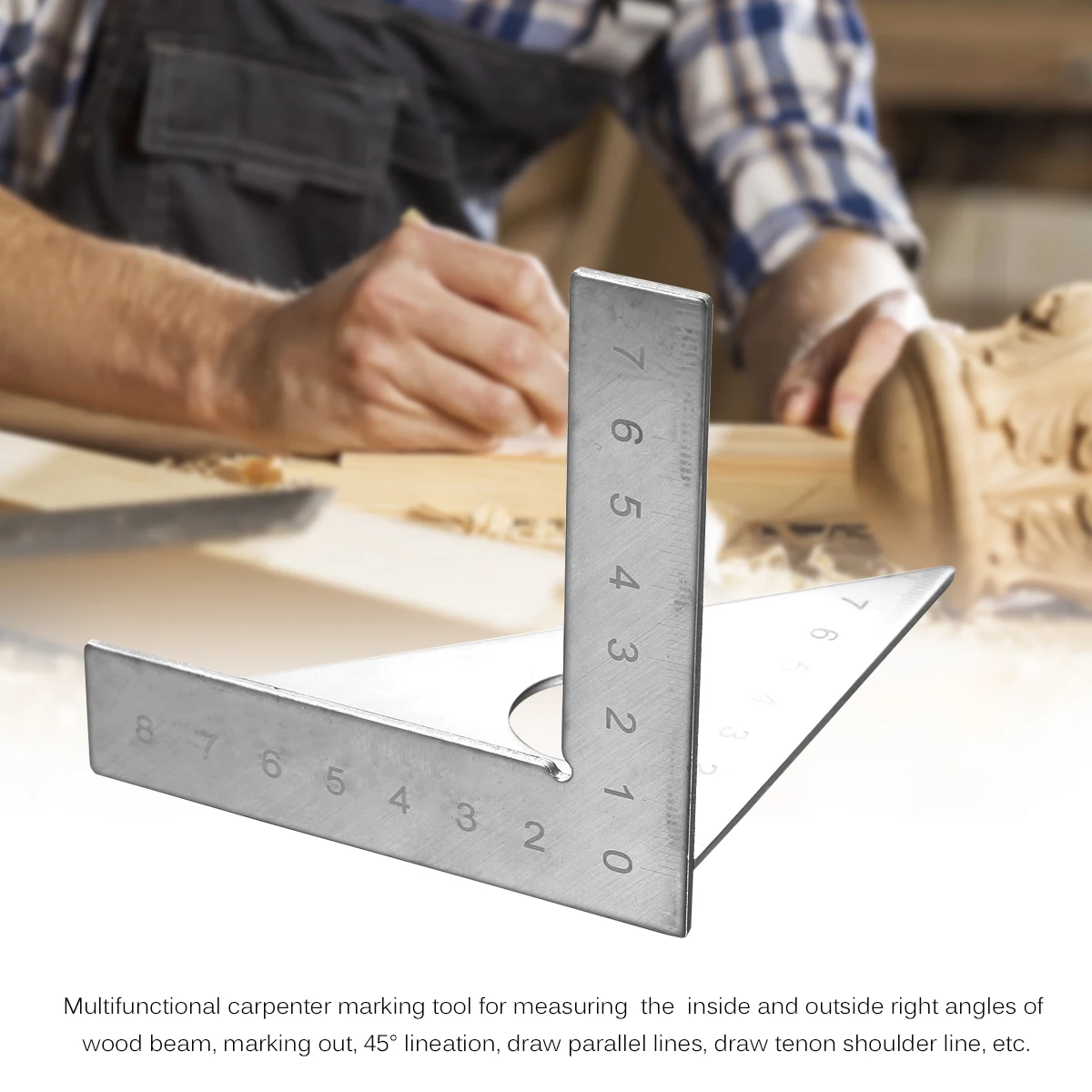

Деревообрабатывающая треугольная линейка для столярных работ, угловая квадратная линейка для столярных работ, маркировочный инструмент д...