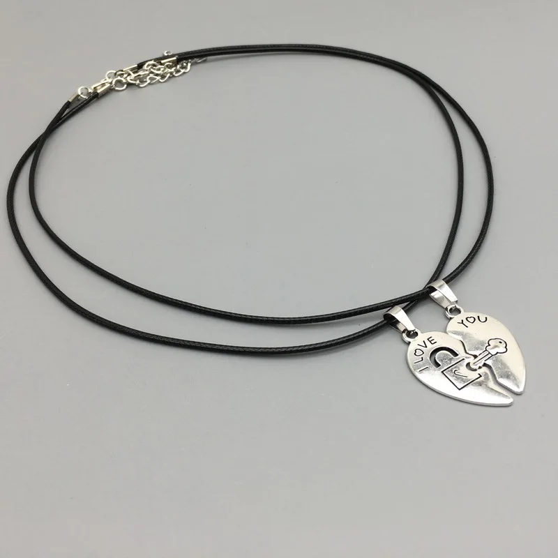 Ожерелье с подвеской в виде сердца 2 шт./компл.|Подвески| |