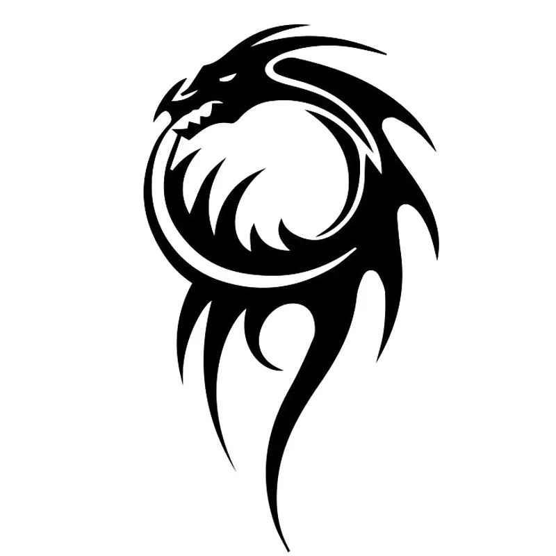 Автомобильная наклейка с животными драконом модная для модели автомобиля