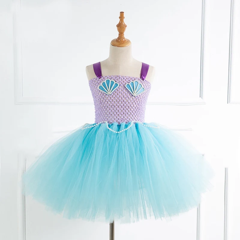 Платье-пачка для девочек принцесса тюль вечерние Детская оболочка