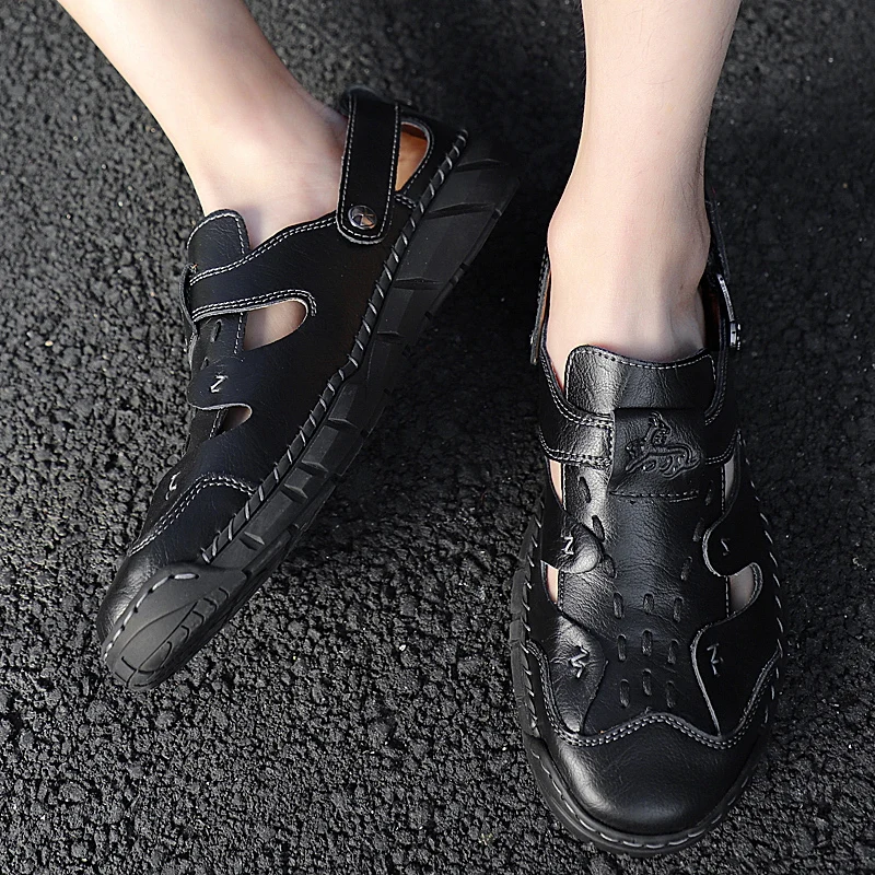 

Men Sandals New Summer Fashion Sandals Slippers Breathable Male Shoes Beach Sandals Man Fashion Outdoor Casual Shoes Big Size 49