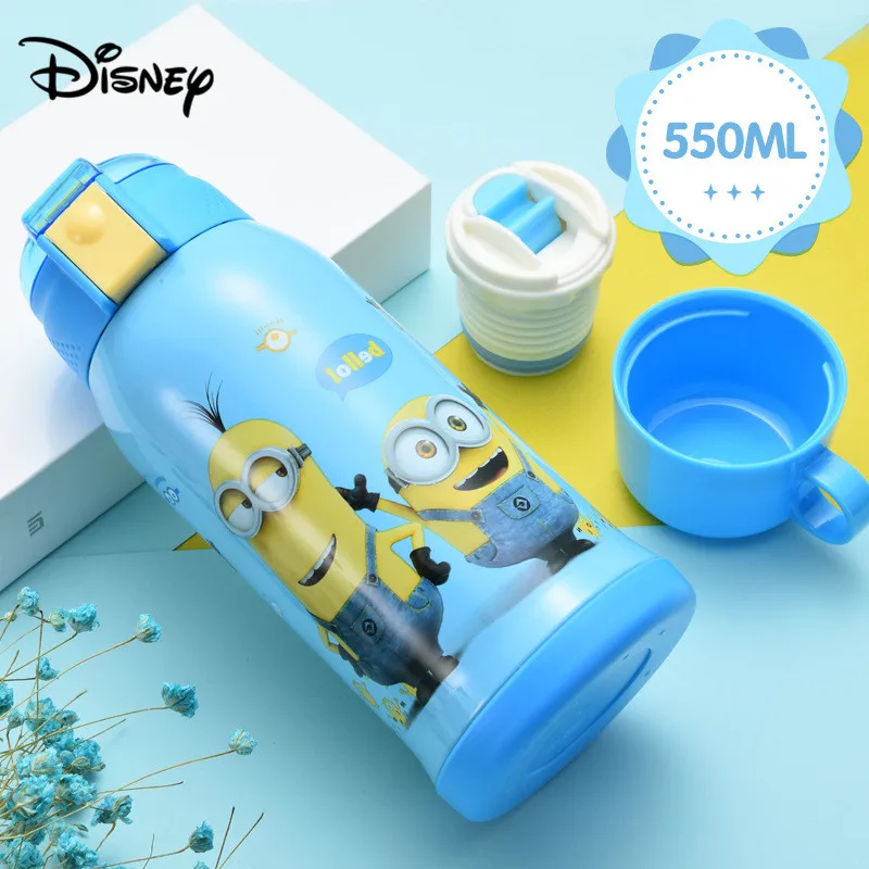 Disney детская изотермическая чашка с соломенная шляпа защитой от капель маленький