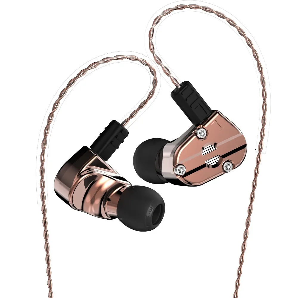QT5 1DD+ 1BA гибридные наушники в ухо HIFI DJ монитор наушники ушные наушники гарнитура вкладыши для AS10 ZS10 ZST ZSN C10 C16 V80 V30 QT2 QT3