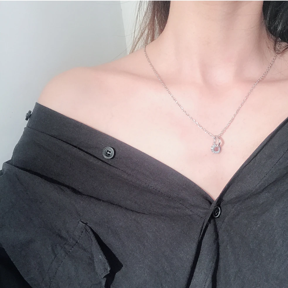 Ожерелье с подвеской в виде сердца и круга кристаллами позолоченная серебряная