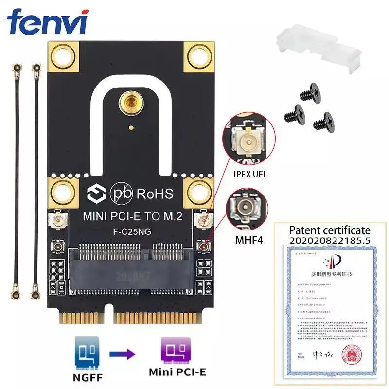 Адаптер M.2/Mini PCI-E Wi-Fi6 Intel AX210NGW AX200 беспроводная карта Wi-Fi Bluetooth WI-FI6E BT5.2 X210 802.11AX 160 МГц