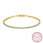 Сверкающие 36 шт Круглые Обрезанные кубические циркониевые хрустальные теннисные CZ браслеты для женщин или свадьбы в 2 разных цветах