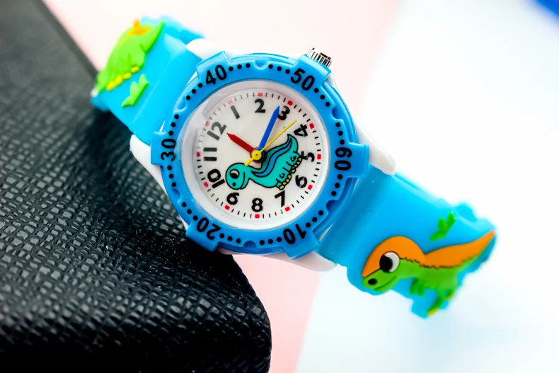 3D Dinosaur Children's Watch Cartoon Colorful Dragon Quartz Wristwatch Boy Girl Kids Watches Student Gift Clock Reloj Infantil enlarge