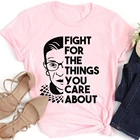 Рут Бадер гинберг RBG фанаты женская футболка Королева Корона Одежда для девочек Рубашка для девушек феминистский Графический Топ женские права Топы