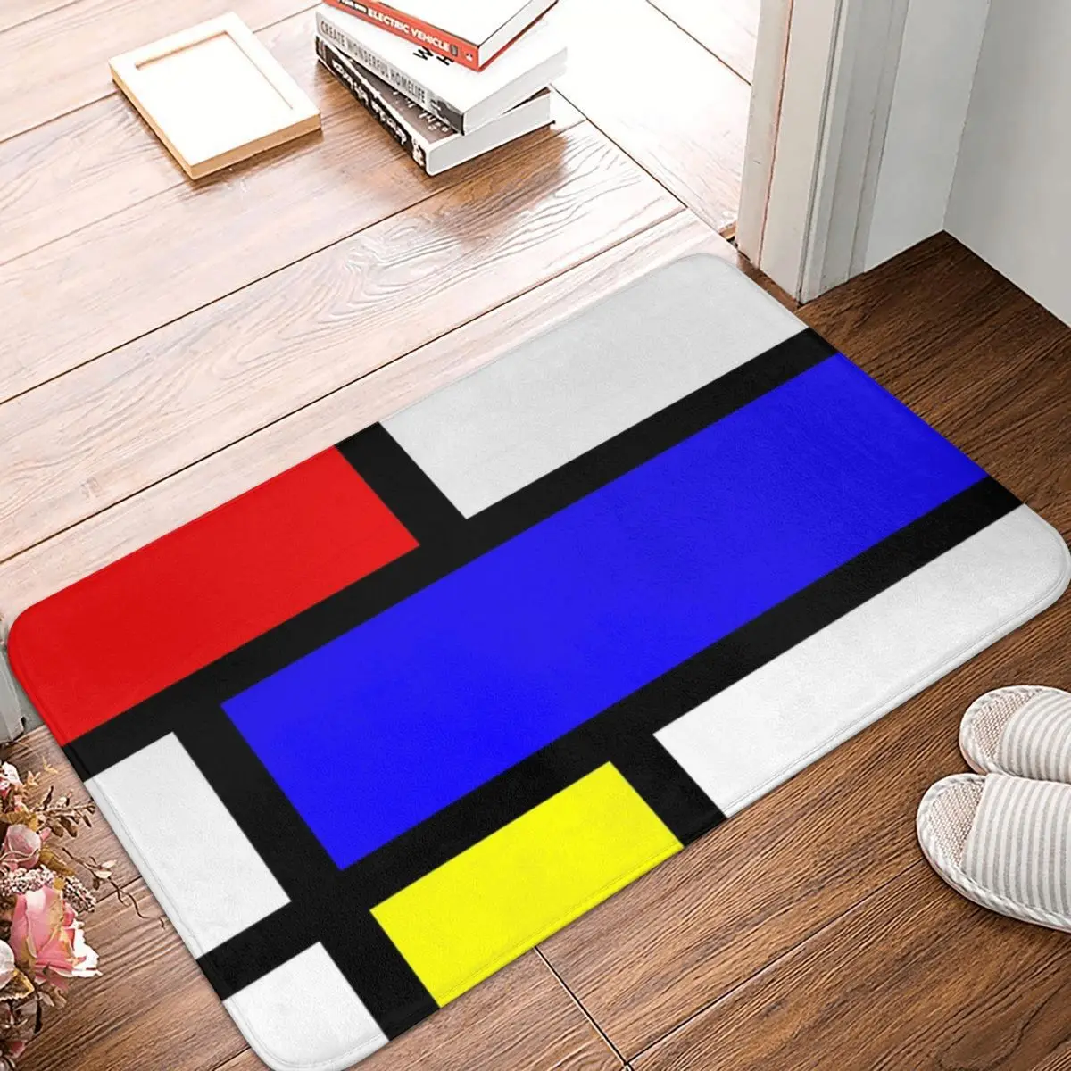 

Дверной коврик Mondrian Носки Полиэстер коврик для ванной нескользящий песок соскабливание пыль вход гостиная домашняя ванная прихожая