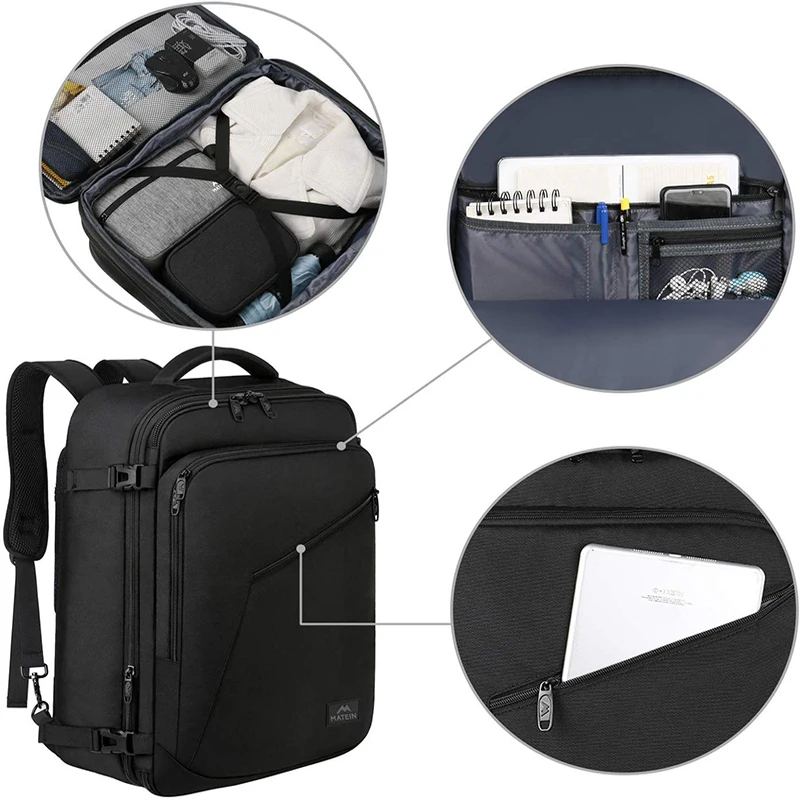Рюкзак Matein вместительный 40 л для путешествий с возможностью увеличения полета