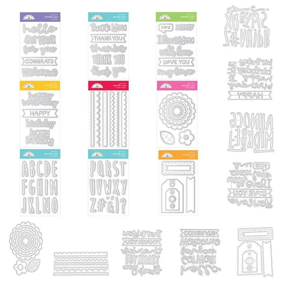 

English Blessing Letter Cutting Die Cutting Dies Scrapbooking Diy Scrapbooking Album Paper Craft Knife Mold Blade Punch Stencils