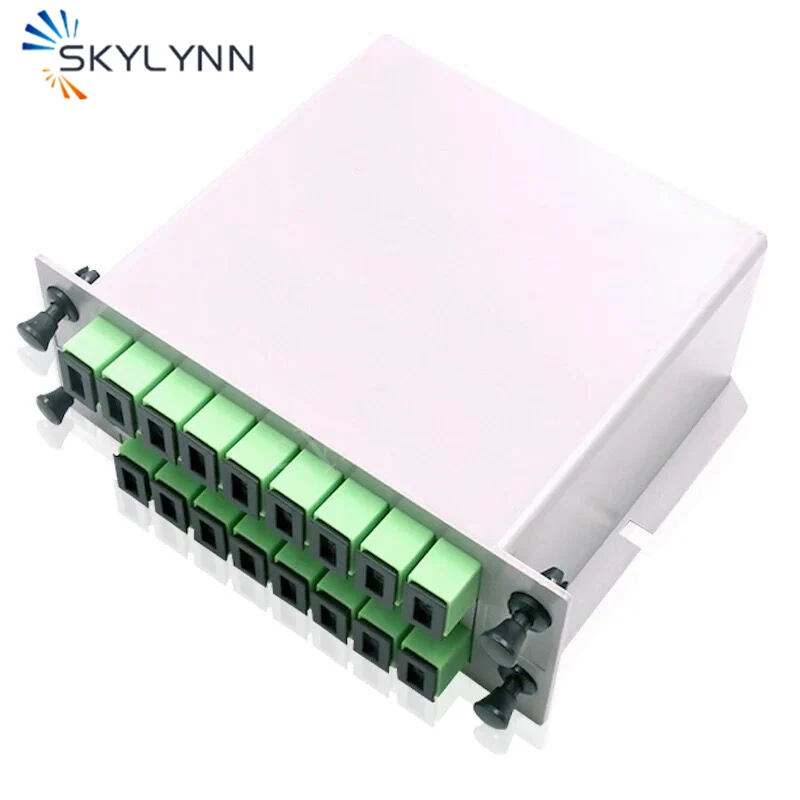 1PCS SC/APC 1*16 LGX Module PLC Splitter, 16 Port SC APC Polished Insert Type Splitter with PC Material For FTTH