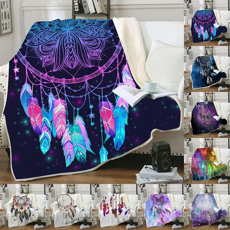 

Super Weiche Decke 3D Traum Catcher Decke Warme Decke für Schlafzimmer Sofa Bett Boho Werfen Decken für Bett und couch