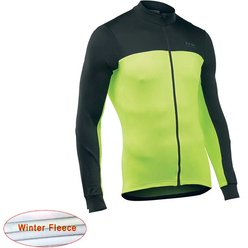 8 NW зимняя мужская велосипедная Джерси теплая Теплая Флисовая с длинным рукавом гоночная велосипедная одежда Maillot Ropa Ciclismo Hombre C28 - Цвет: 8