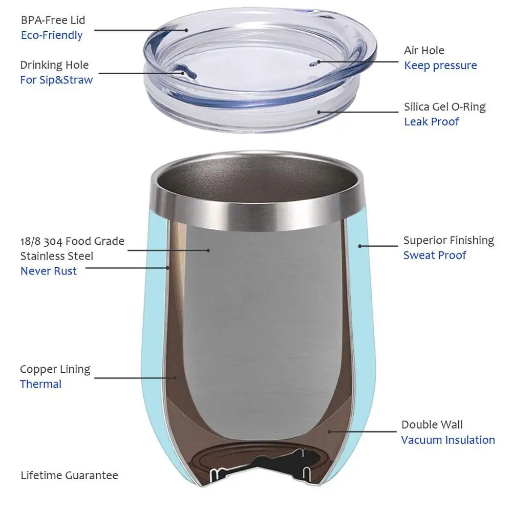 12Oz 4Colors Thermos Mug Coffee Tumber FDA Stainless Steel Tumbler Vaccum Thermo Insulated Cup With Lid For Home Office Party | Дом и сад