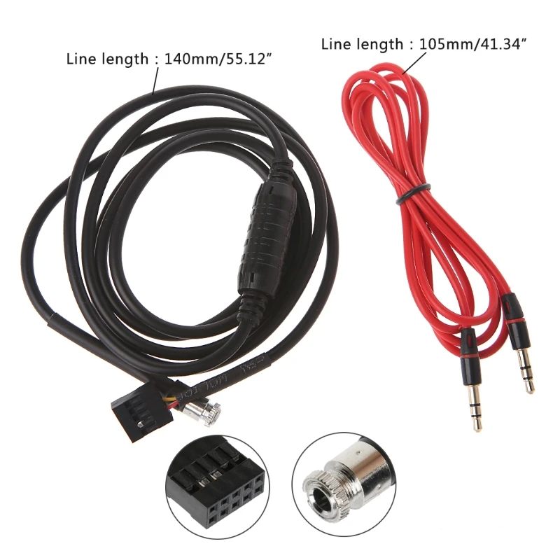

New Fashion Car Style 3.5mm AUX Input Mode Cable Female Dash Mountable Socket For BMW E46