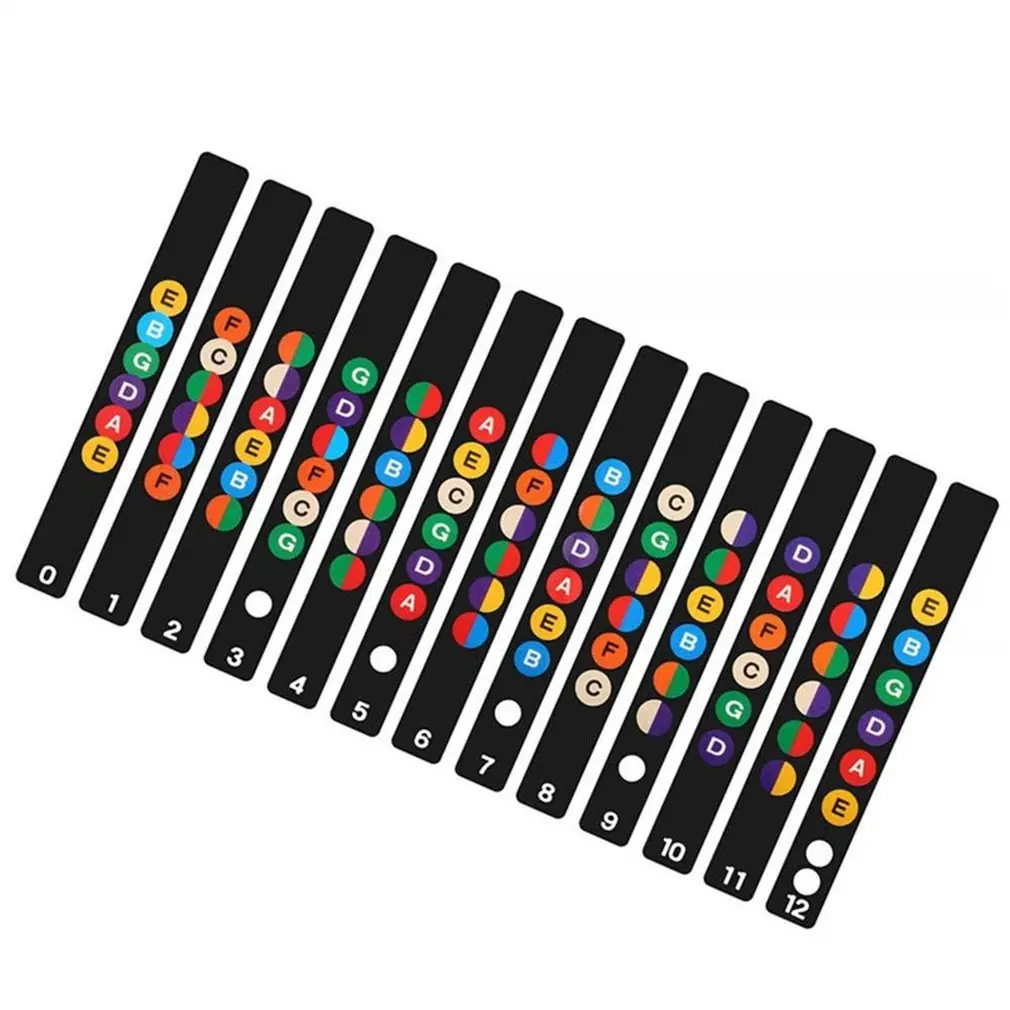 Музыкальный Гриф для гитары шкала наклейка на гриф наклейки заметок любителей