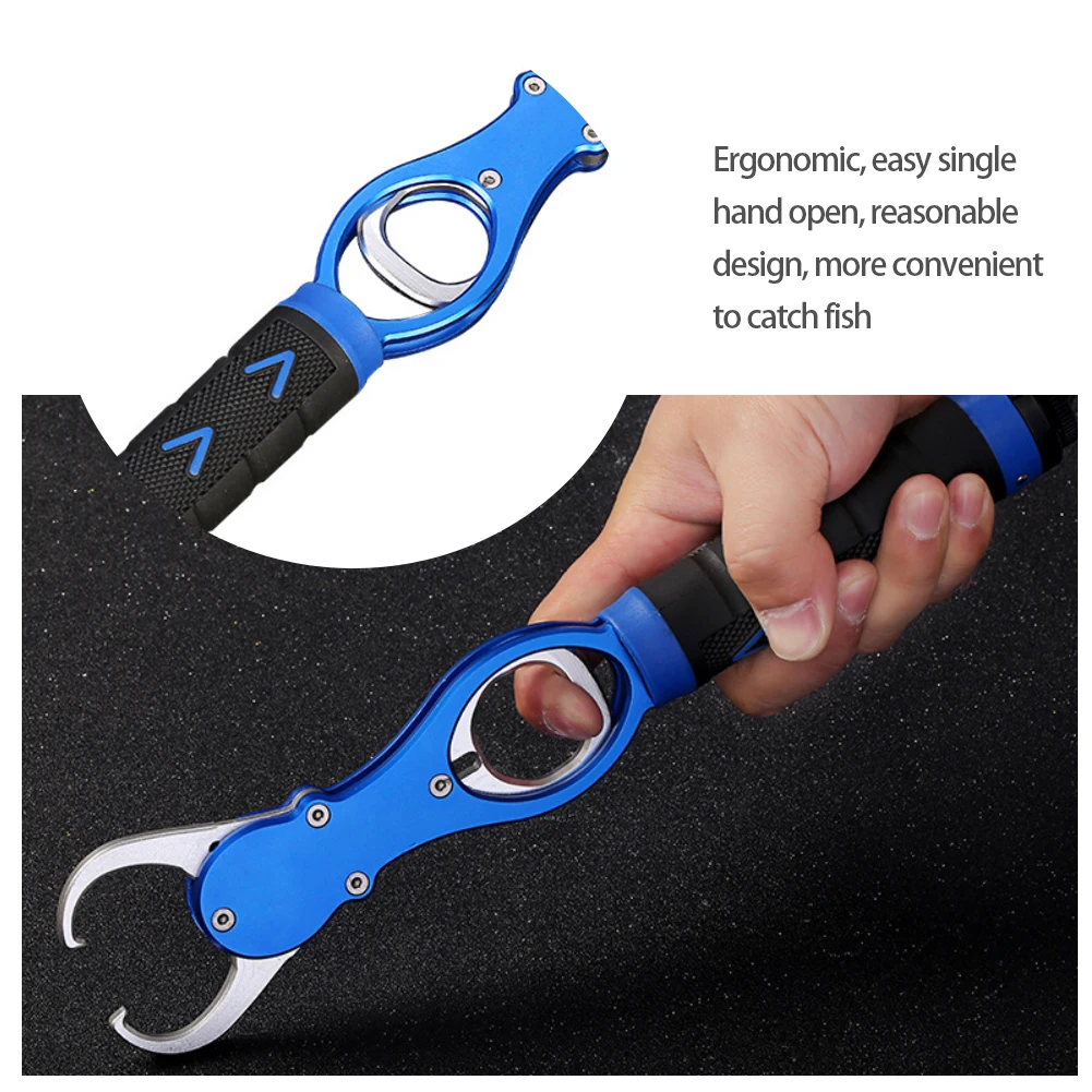 

Fishing Pliers Aluminum Fishing Pliers Braid Cutters Split Ring Pliers Hook Remover Fish Holder with Sheath and Lanyard Fishing